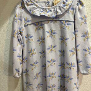 Beaufort & Bonnet Ramona Ruffle Collar Dress Beau Monde Bouquet Size 4T | EUC